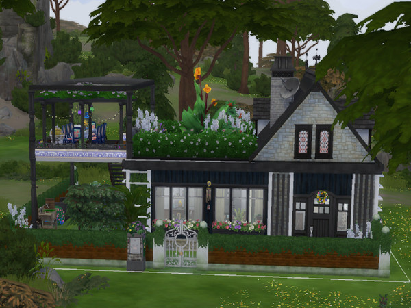 Sims 4 Tiny House Seaside Solitude by BlackHorse at TSR