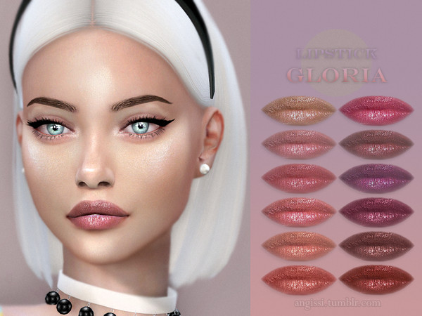 Sims 4 GLORIA lipstick by ANGISSI at TSR