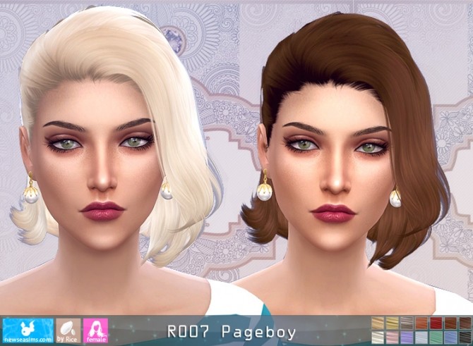Sims 4 R007 Pageboy hair (P) at Newsea Sims 4
