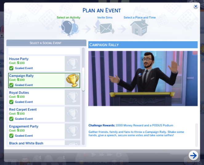 Sims 4 Campaign Rally event at Kiara’s Sims 4 Blog