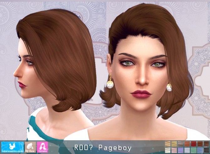 Sims 4 R007 Pageboy hair (P) at Newsea Sims 4