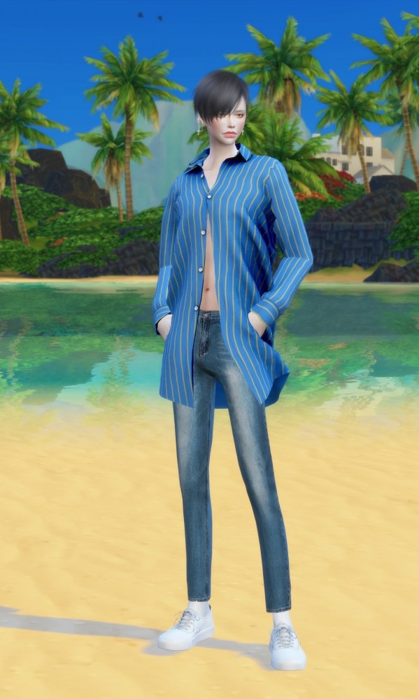 Sims 4 Male shirt 2 at Chaessi