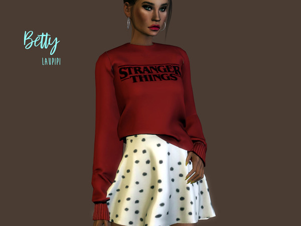 Sims 4 Betty sweater by laupipi at TSR