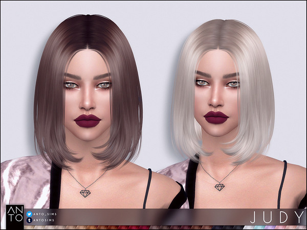 Sims 4 Judy Hairstyle by Anto at TSR