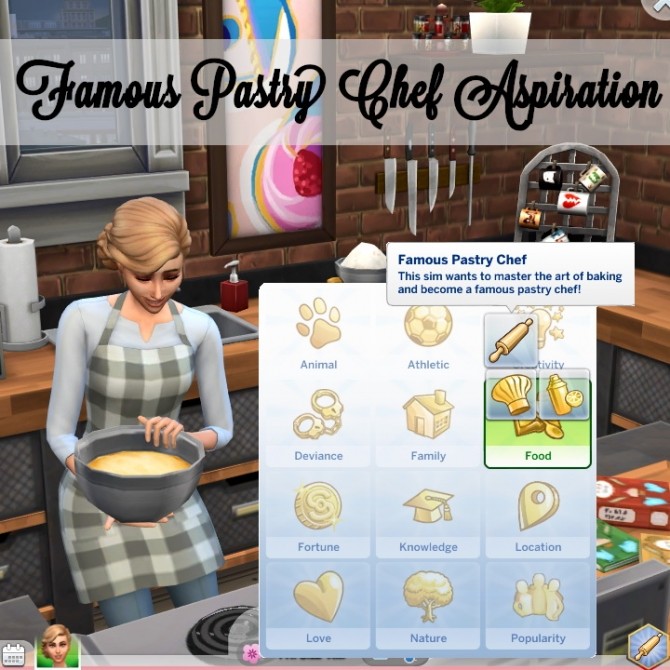 Sims 4 Famous Pastry Chef Aspiration by xbrettface at Mod The Sims
