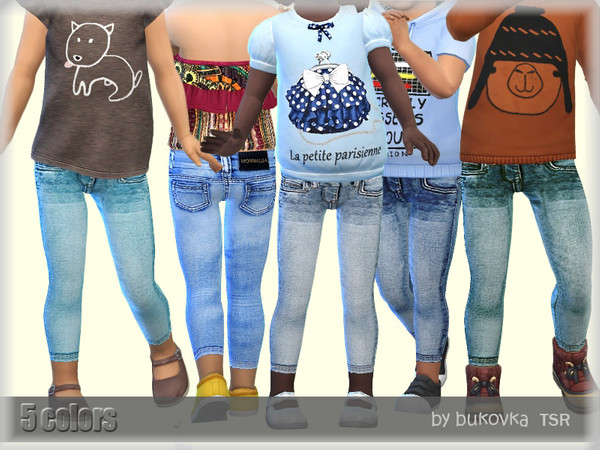 Sims 4 Skinny Jeans by bukovka at TSR