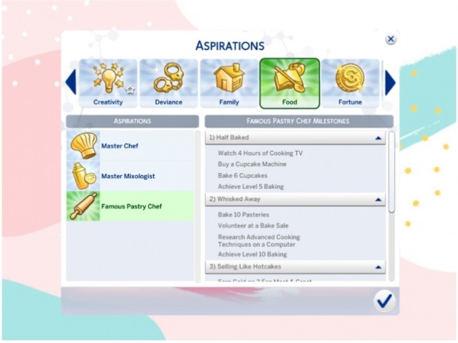 Famous Pastry Chef Aspiration by xbrettface at Mod The Sims » Sims 4 ...