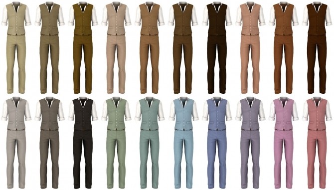 Sims 4 Linen formal outfit at LazyEyelids