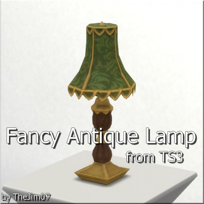 Sims 4 Fancy Antique Lamp by TheJim07 at Mod The Sims