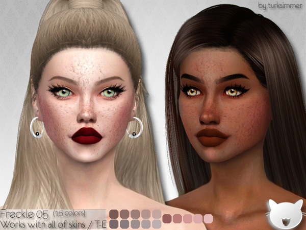 Sims 4 Freckle 05 by turksimmer at TSR