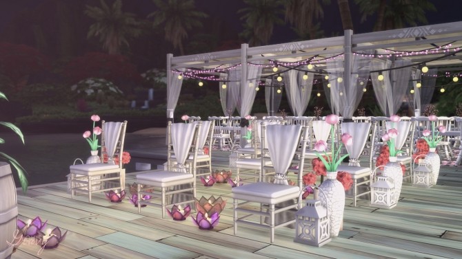 Sims 4 Beach Wedding venue at GravySims