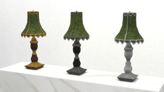 Sims 4 Fancy Antique Lamp by TheJim07 at Mod The Sims