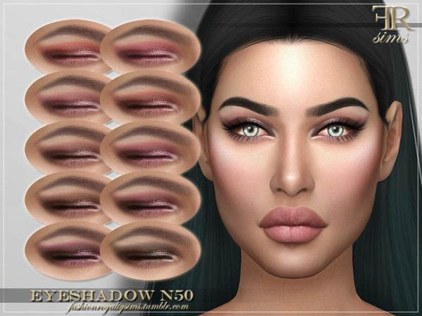 Sims 4 FRS Eyeshadow N50 by FashionRoyaltySims at TSR