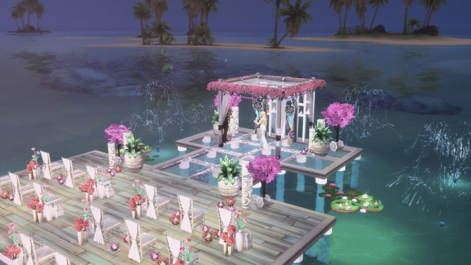 Sims 4 Beach Wedding venue at GravySims