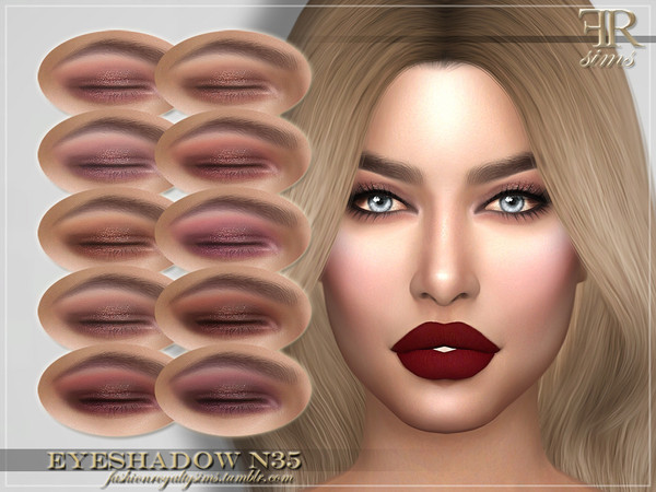 Sims 4 FRS Eyeshadow N35 by FashionRoyaltySims at TSR
