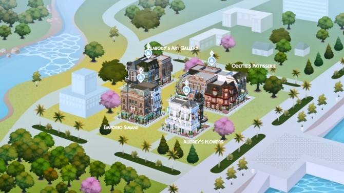 Sims 4 Bradford Square   Magnolia Promenade Makeover at Simsational Designs