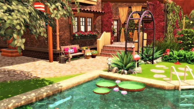 Sims 4 Red Canyon Hacienda at Agathea k