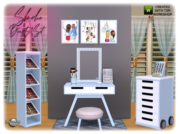 Sims 4 SLODIE beauty make up set by jomsims at TSR