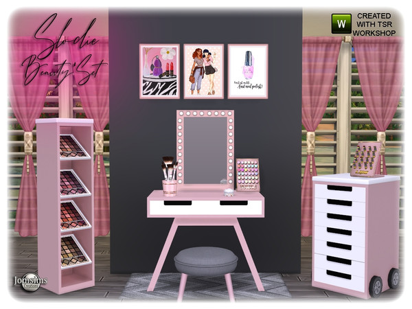 Sims 4 SLODIE beauty make up set by jomsims at TSR