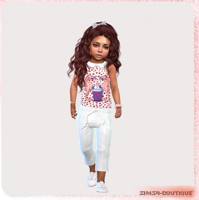 Dot Top, Shirt & Pants at Sims4-Boutique » Sims 4 Updates