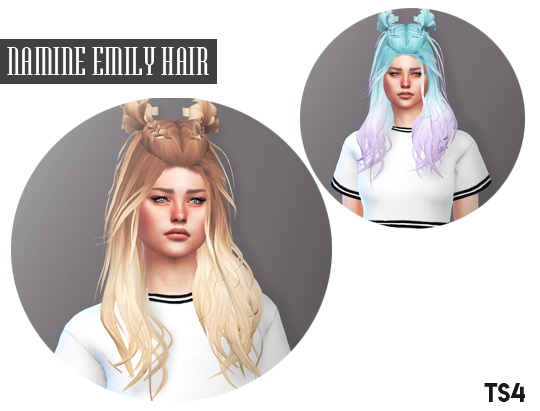 Sims 4 Namine Emily Hair Retextured at Descargas Sims