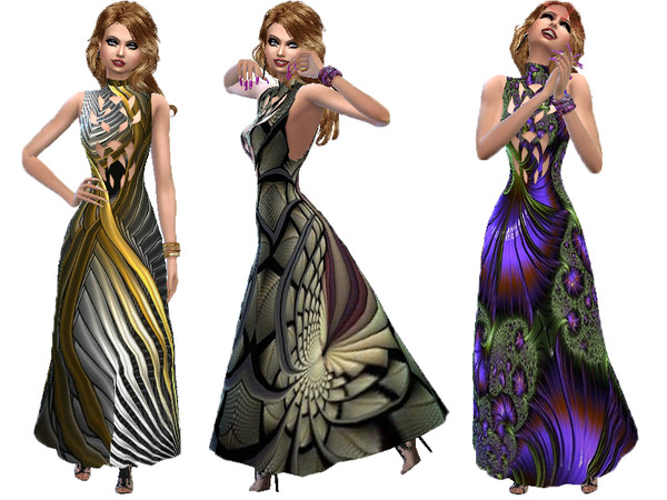 Sims 4 Cut out formal dress by TrudieOpp at TSR