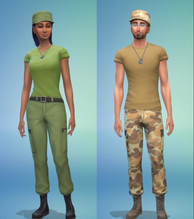 Sims 4 Military Uniform from Strangerville for Everyone by gettp at Mod The Sims