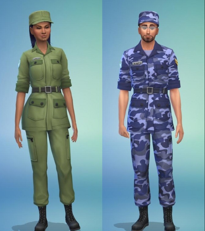 Sims 4 Military Uniform from Strangerville for Everyone by gettp at Mod The Sims