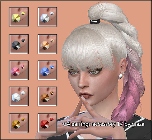 Sims 4 Earrings 17 at All by Glaza
