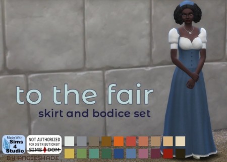 To he fair bodice and skirt set at AngieShade – Intermittent simblr