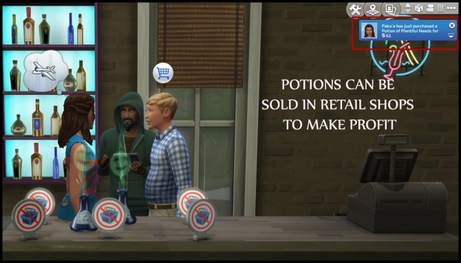 Sims 4 CAULDRON POTIONS COST MONEY at Icemunmun