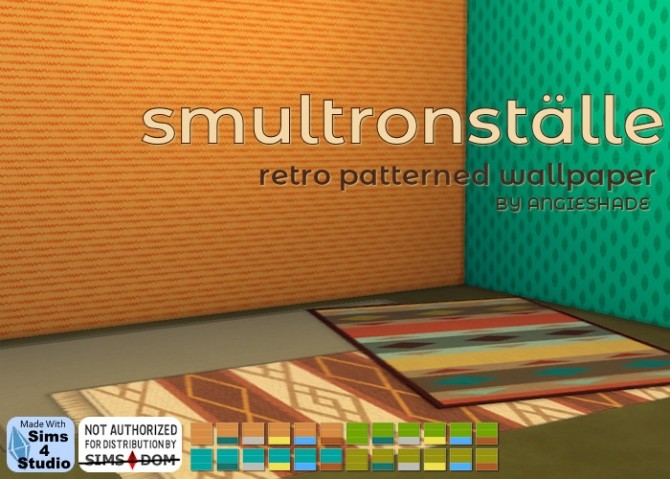 Sims 4 Six funky Scandinavian patterns at AngieShade – Intermittent simblr