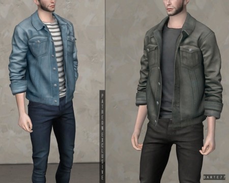 Oversized Denim Jacket (P) at Darte77 » Sims 4 Updates