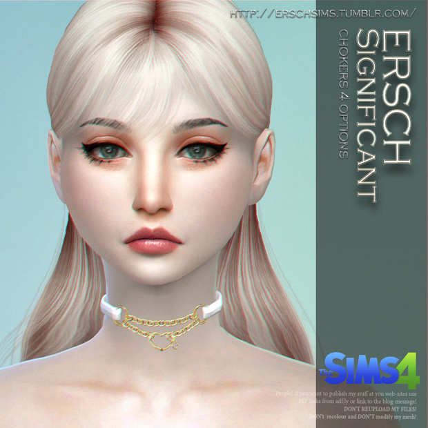 Sims 4 Significant Chokers at ErSch Sims