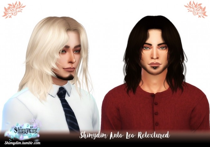 Sims 4 Anto Leo Hair Retexture Naturals + Unnaturals at Shimydim Sims