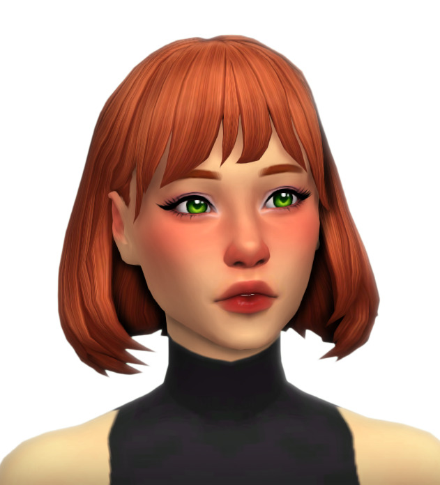 Sims 4 Domino hair in 40 Puppy Crow Colors at Simandy