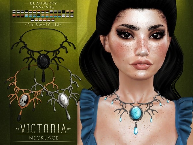 Sims 4 Victoria necklace at Blahberry Pancake