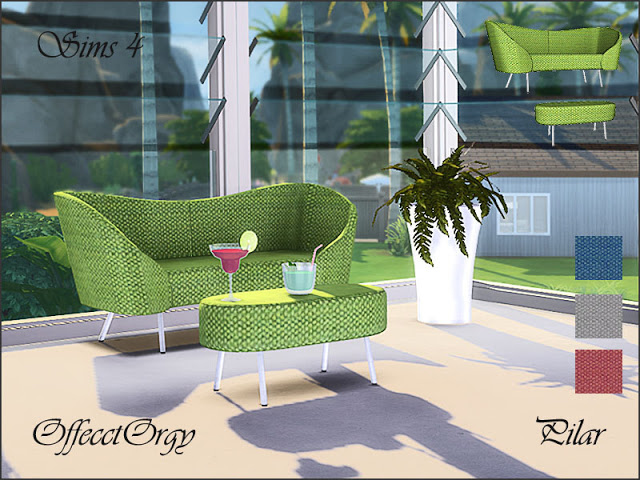 Sims 4 Offecct living by Pilar at SimControl