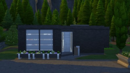 Modern sharp house No CC by Augustas at Mod The Sims