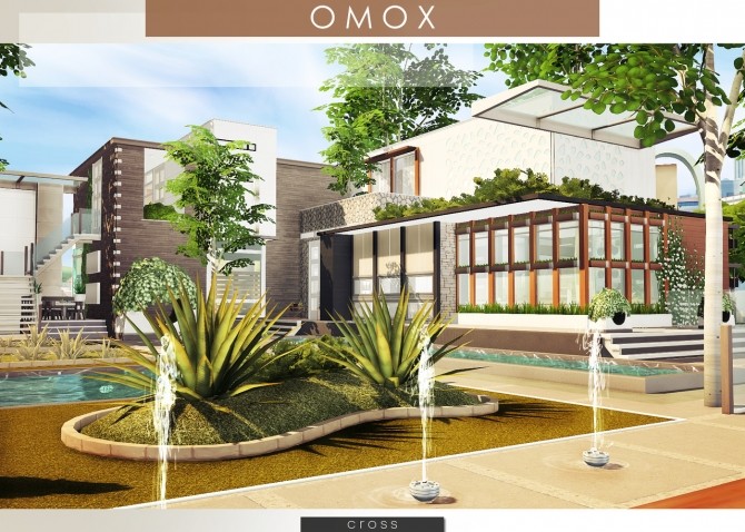 Sims 4 OMOX house by Praline at Cross Design