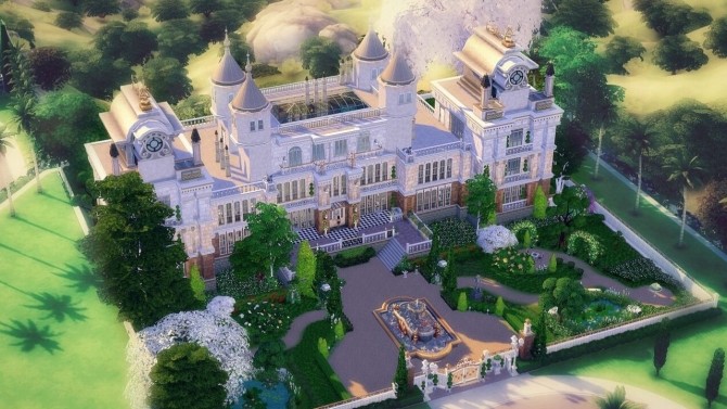 Sims 4 Wayne Manor (Batman Wollaton House) by Angerouge at Studio Sims Creation