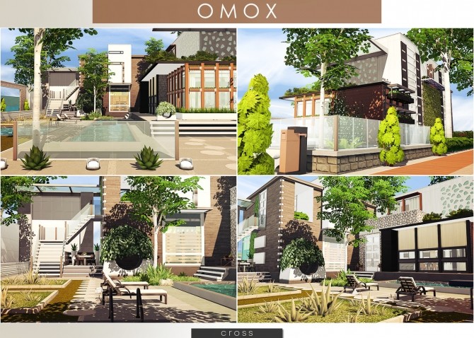 Sims 4 OMOX house by Praline at Cross Design