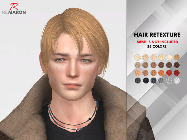 Sims 4 ON0105 Hair Retexture by remaron at TSR