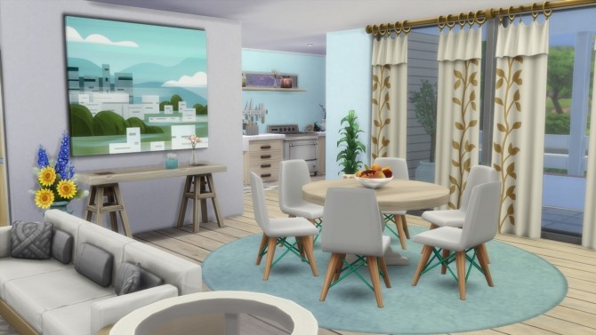 Pastel Paradise comfortable family house at ArchiSim » Sims 4 Updates