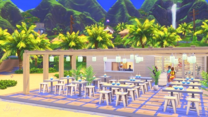 Sims 4 Simple Beach Restaurant at GravySims