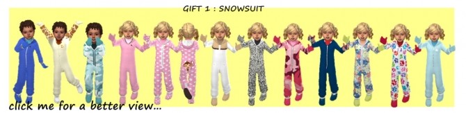 Sims 4 WINTER TODDLER’S SET at Sims4Sue