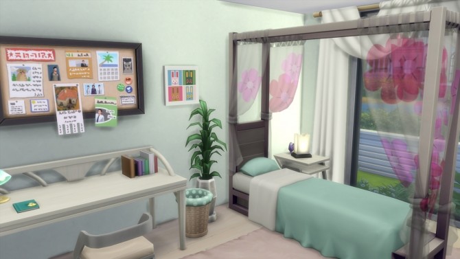 Sims 4 Pastel Paradise comfortable family house at ArchiSim
