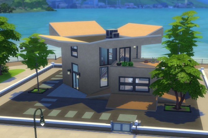 Sims 4 Boxed In house by nettek00 at Mod The Sims
