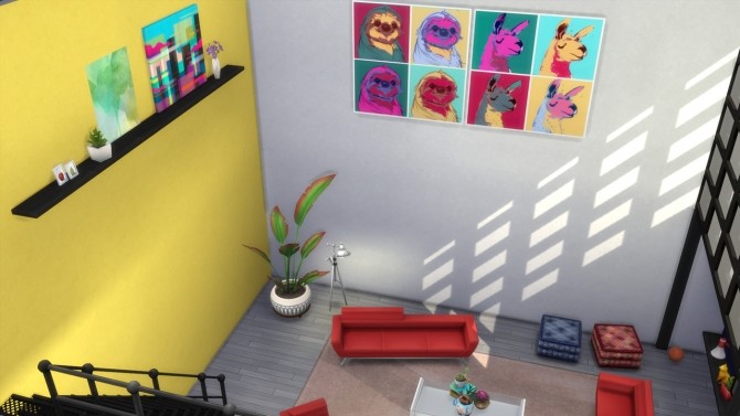 Sims 4 Playful Loft House at ArchiSim