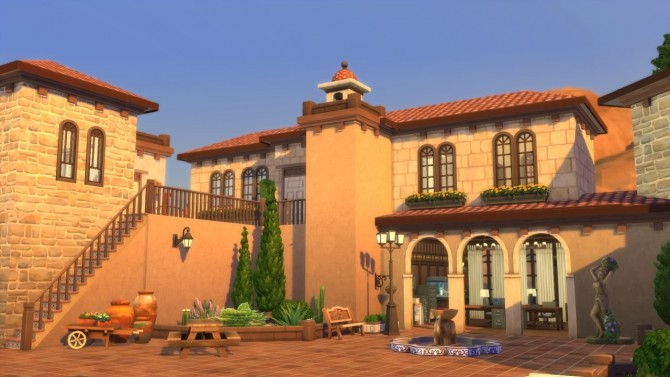 Sims 4 Mediterran Villa at ArchiSim